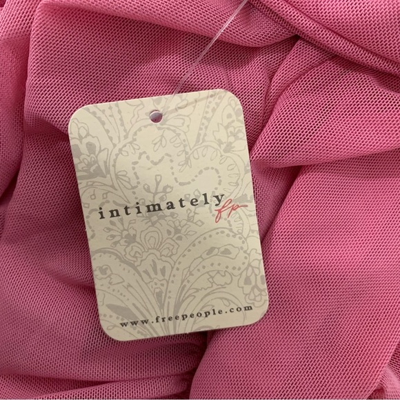 Free People Intimately Pink Mesh Bodysuit (NWT) - Size Medium - Picture 7 of 7